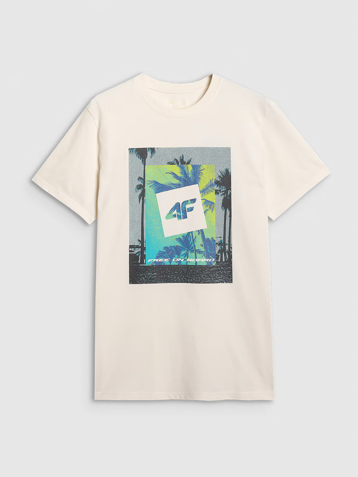 T-shirt regular z nadrukiem męski