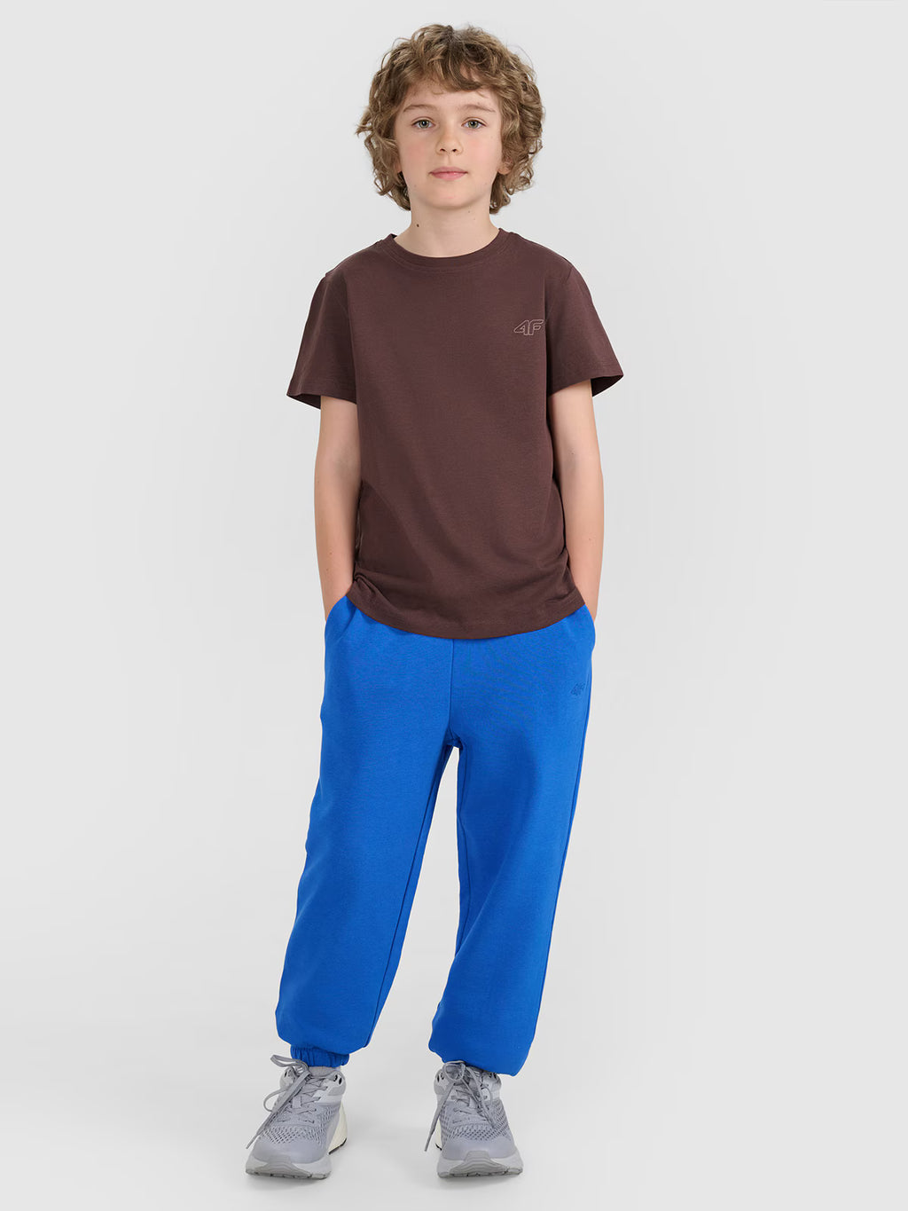 T-shirt regular gładki (2-pack) dziecięcy