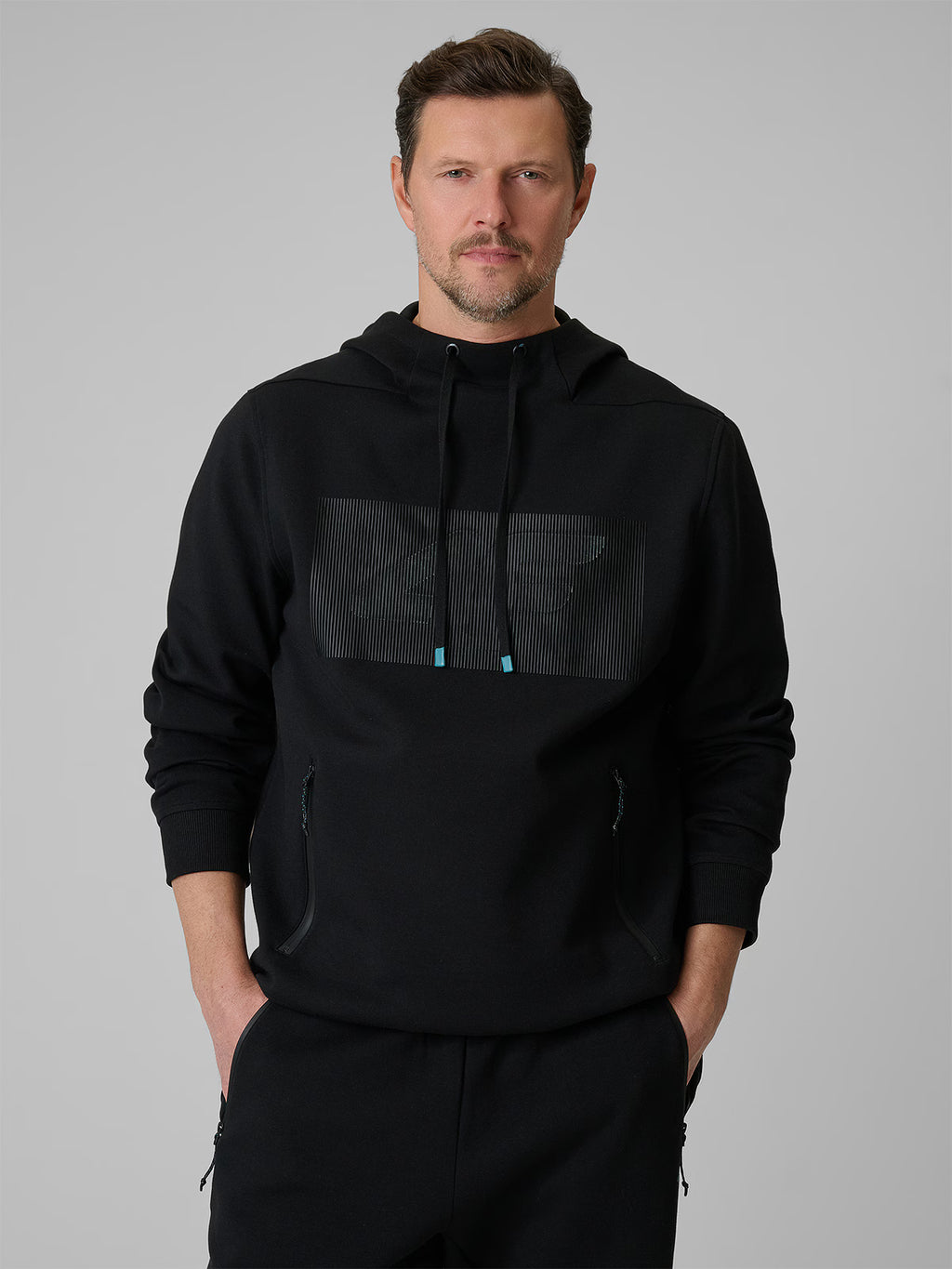 Bluza dresowa regular z kapturem męska