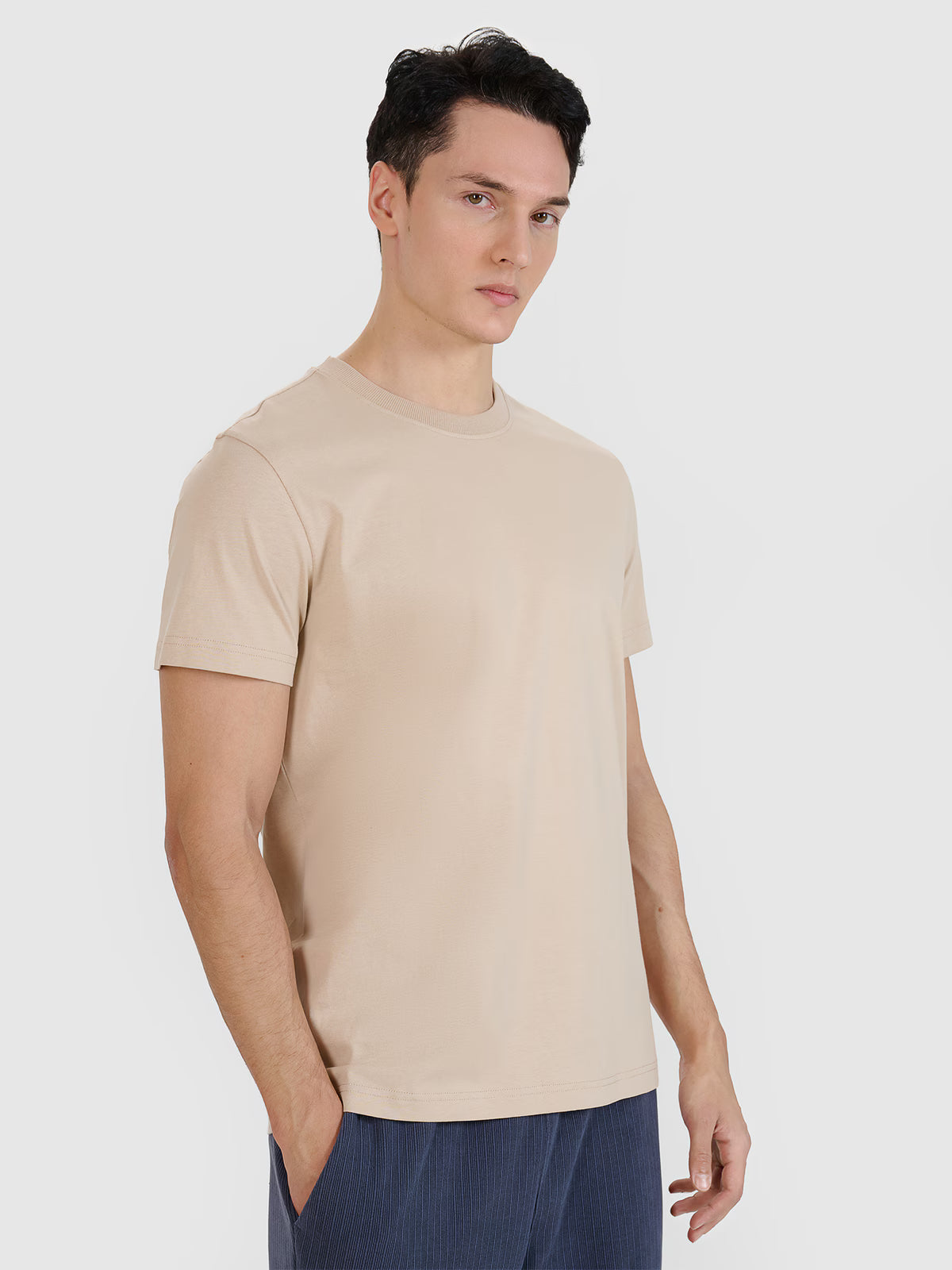 T-shirt regular z nadrukiem męski