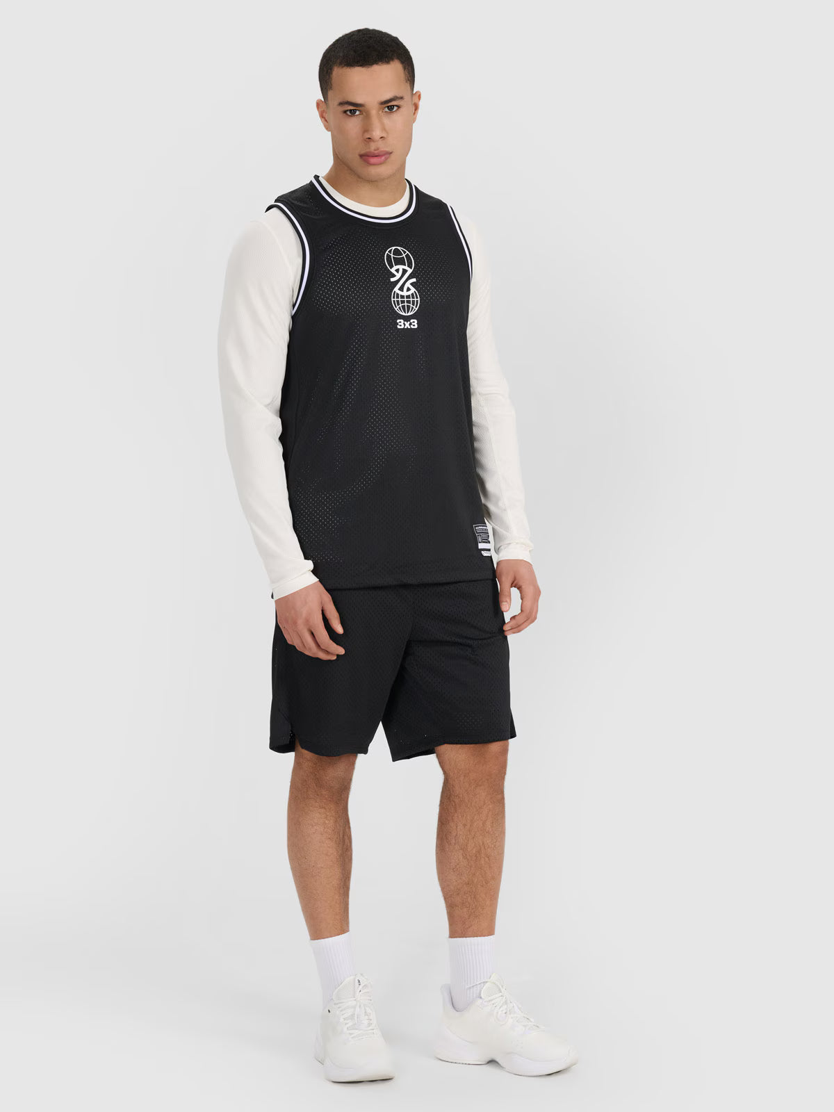 Longsleeve do koszykówki regular szybkoschnący męski
