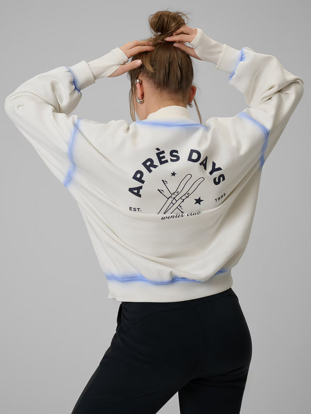 Bluza dresowa regular bez kaptura damska