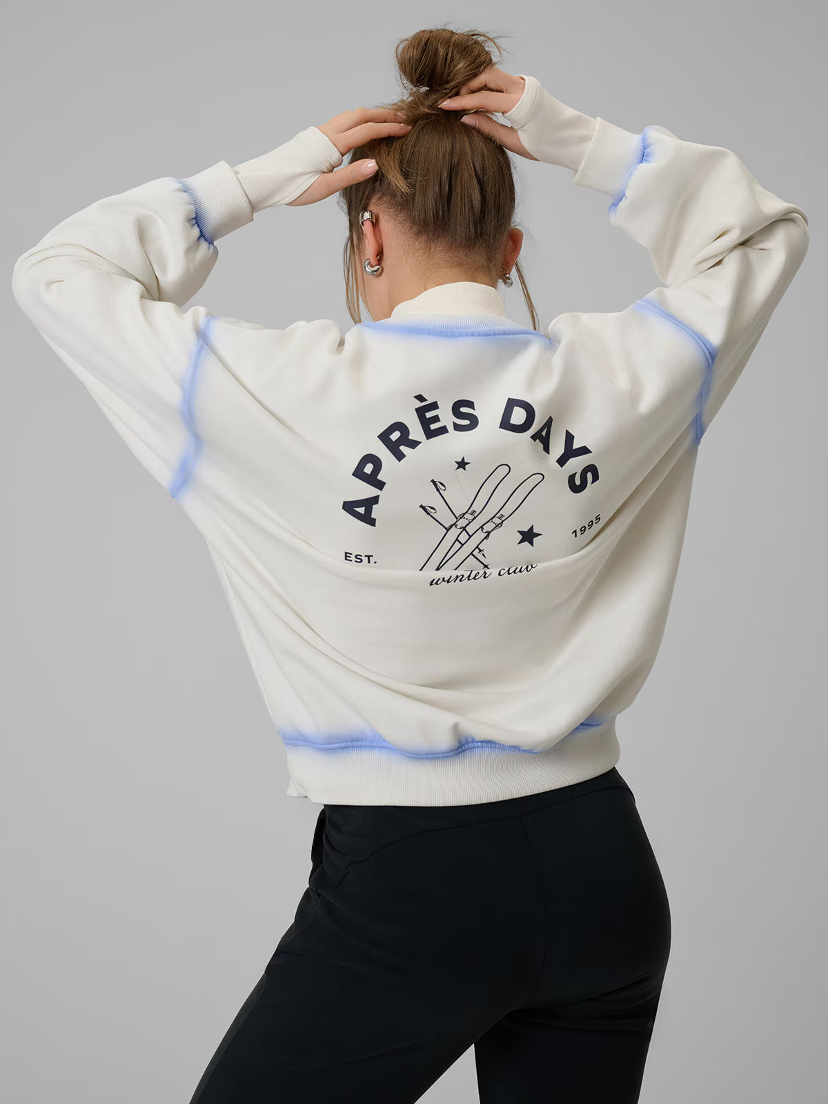 Bluza dresowa regular bez kaptura damska