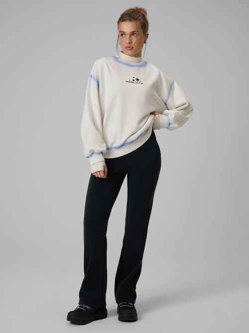 Bluza dresowa regular bez kaptura damska