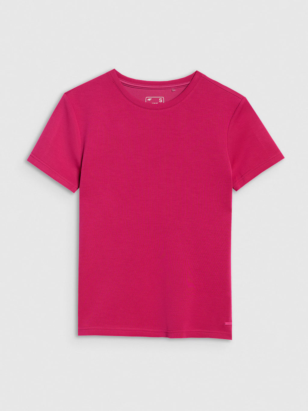 T-shirt z prążkowanej dzianiny z modalem damski