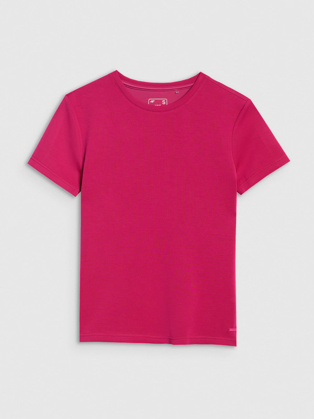 T-shirt z prążkowanej dzianiny z modalem damski
