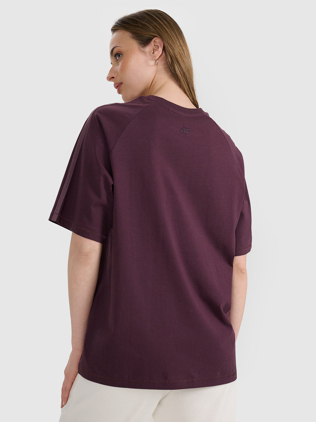 T-shirt oversize z nadrukiem damski