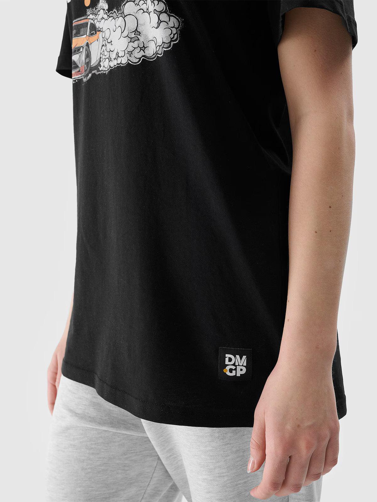 T-shirt regular z nadrukiem uniseks 4F x Drift Masters