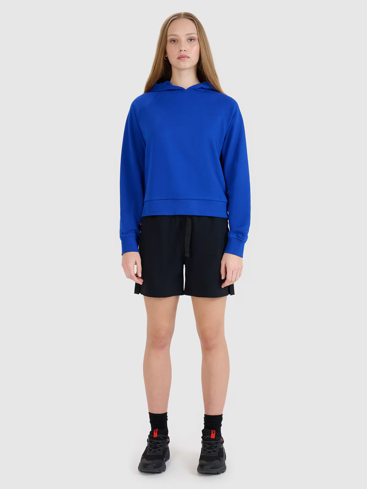 Bluza dresowa nierozpinana z kapturem damska