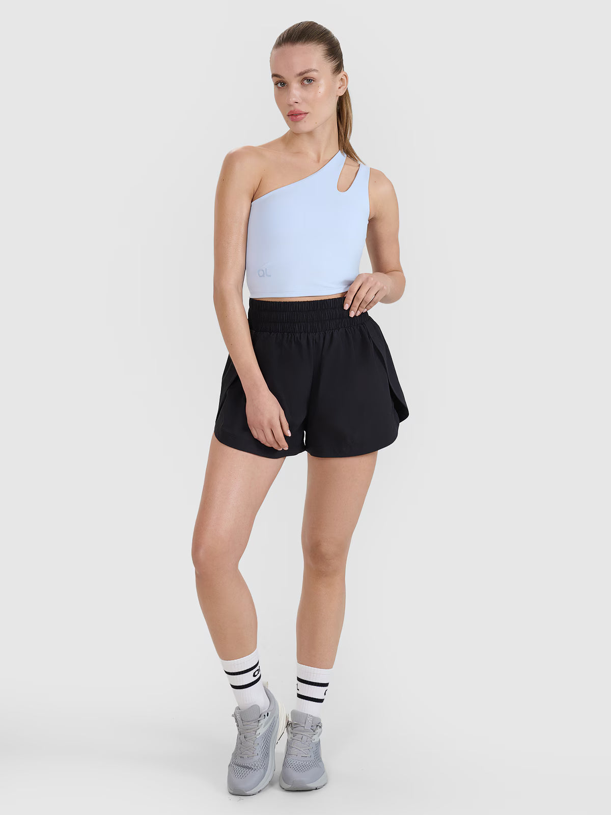 Crop top treningowy na jedno ramię 4F x Anna Lewandowska