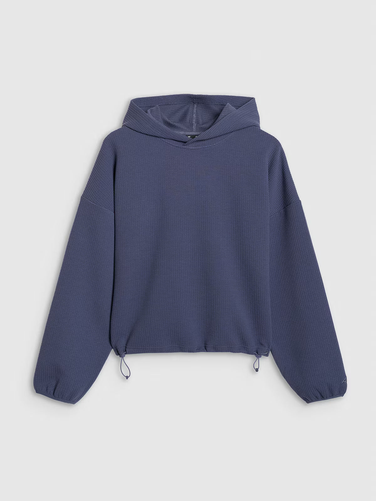 Bluza dresowa z waflowej dzianiny damska