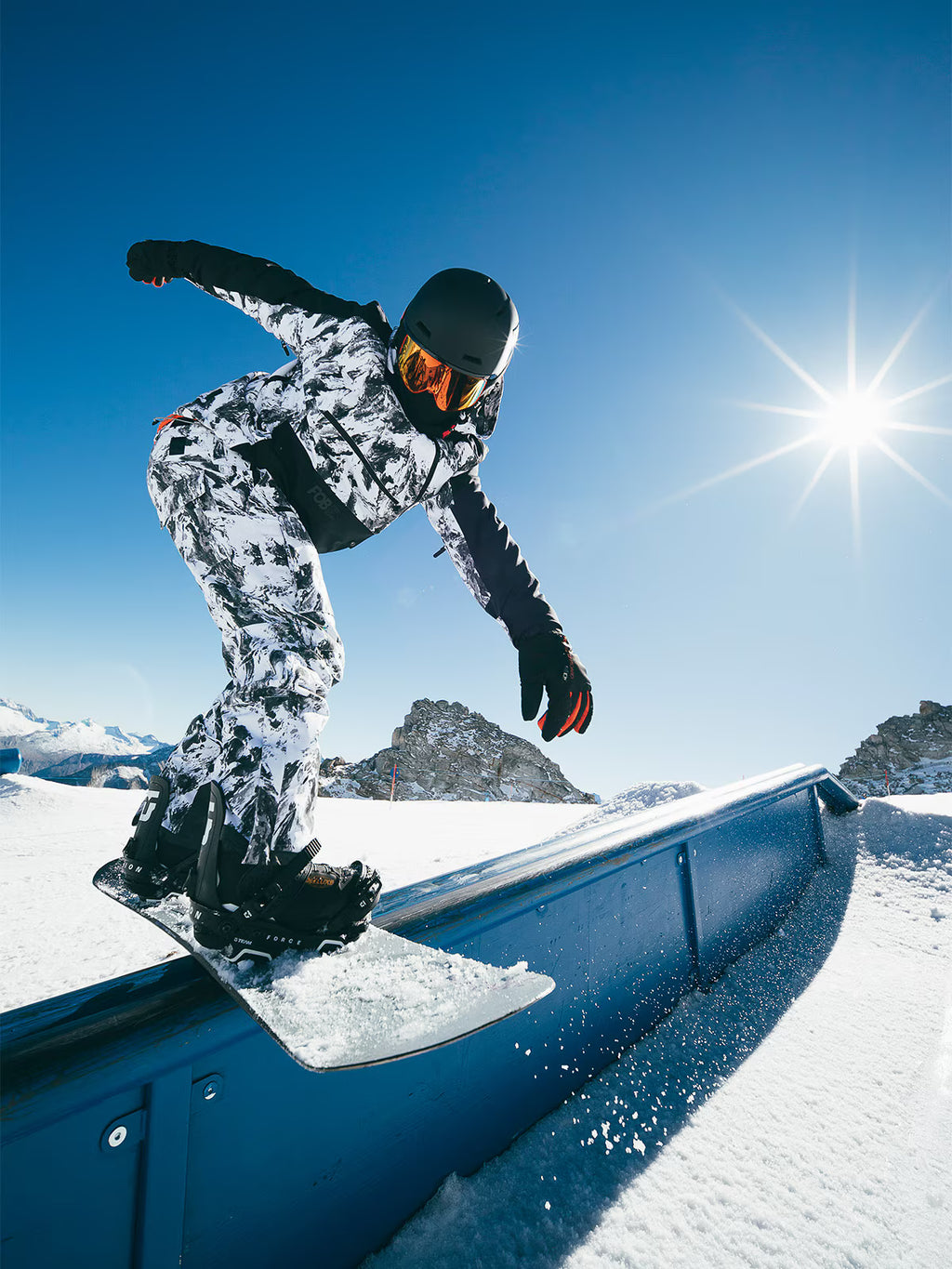 Spodnie snowboardowe membrana 15000 męskie - czarno
