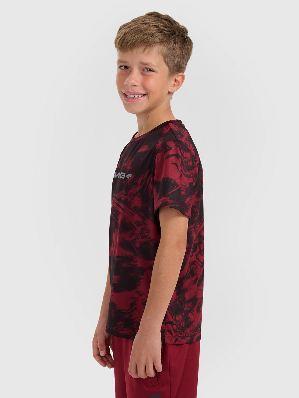 T-shirt sportowy szybkoschnący chłopięcy