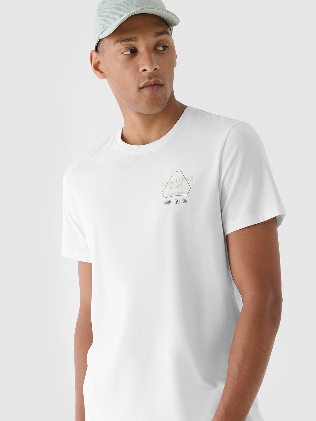 T-shirt regular z nadrukiem męski