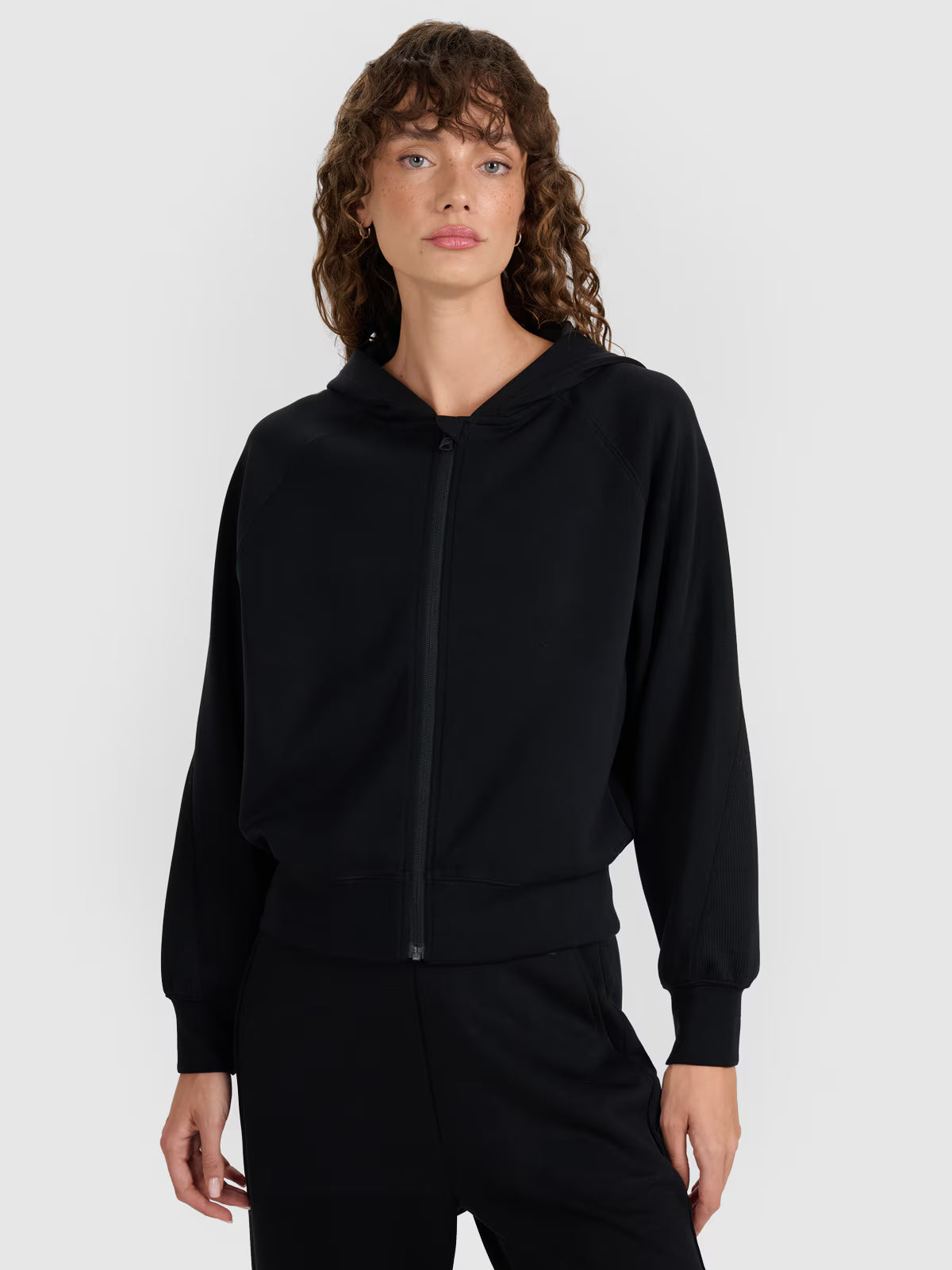 Bluza dresowa rozpinana z modalem damska