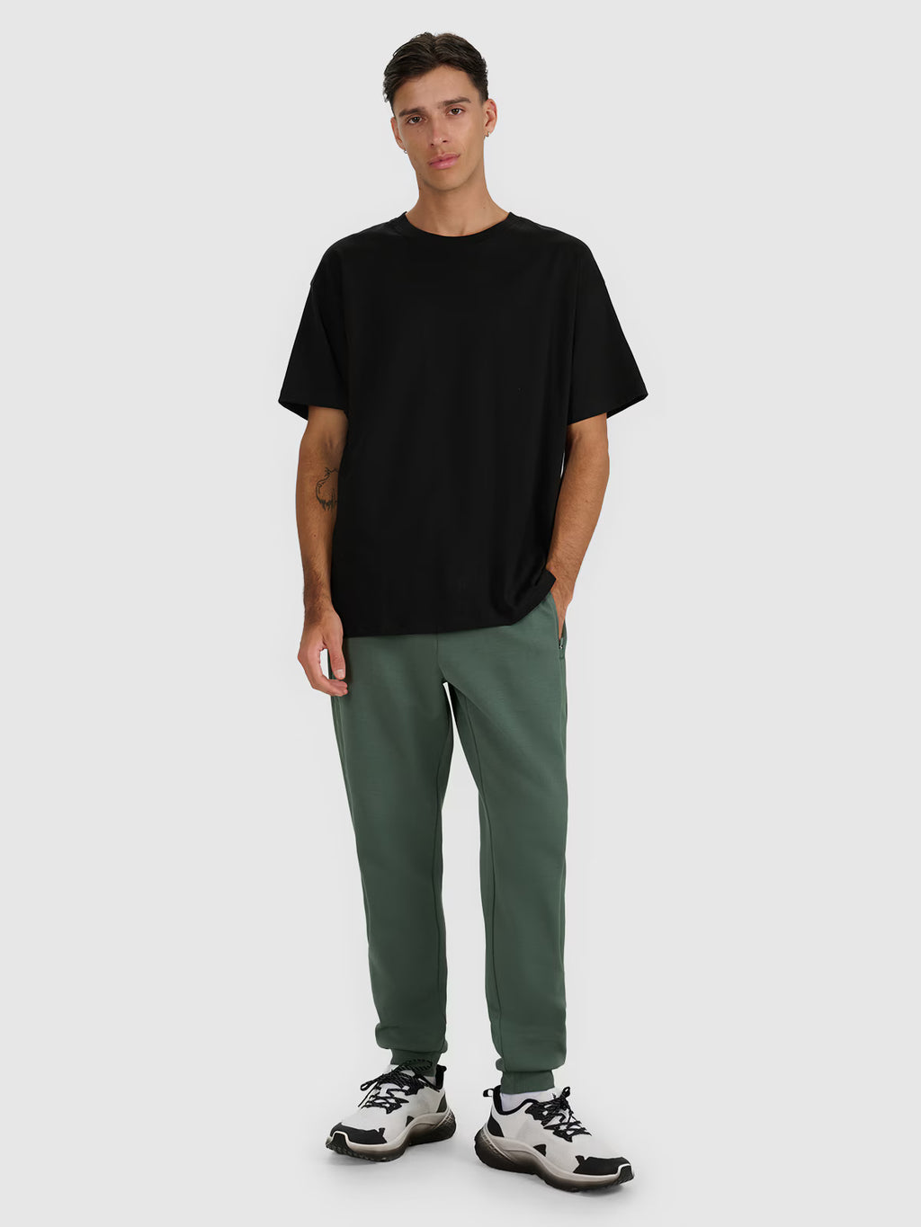 T-shirt oversize z nadrukiem męski