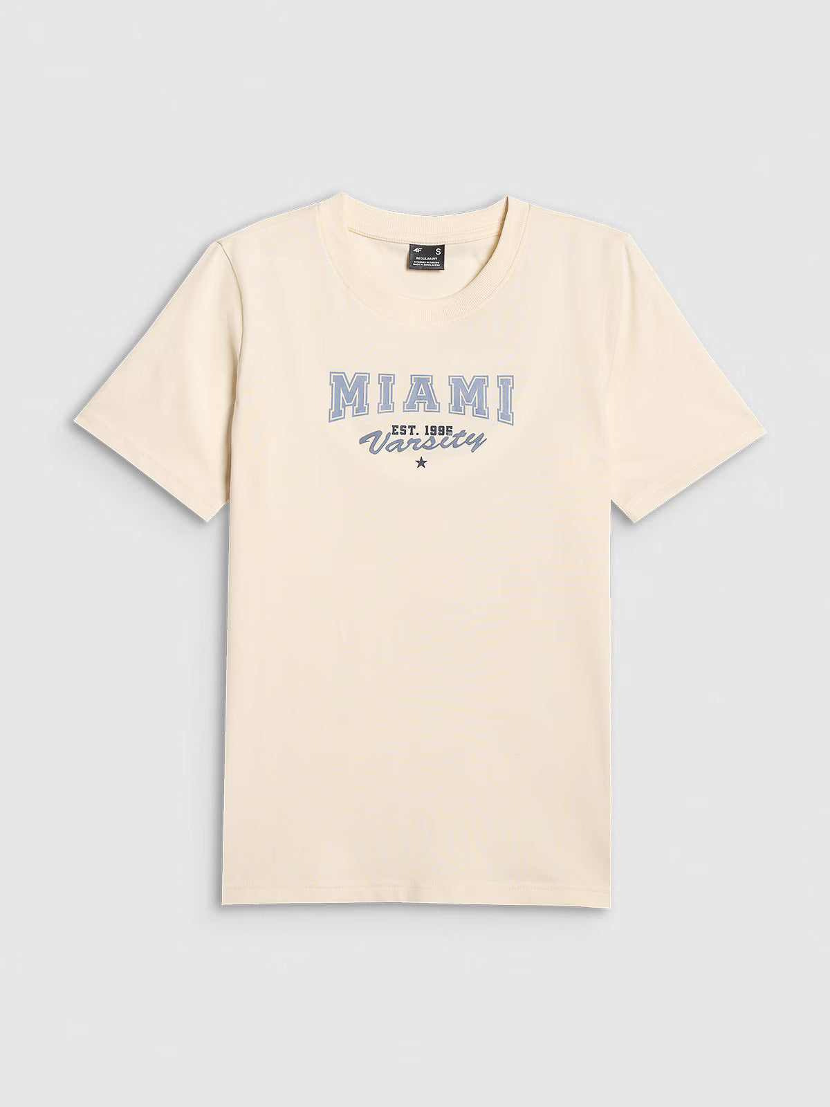 T-shirt regular z nadrukiem damski