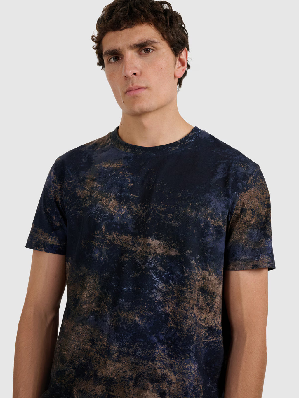 T-shirt regular z nadrukiem męski