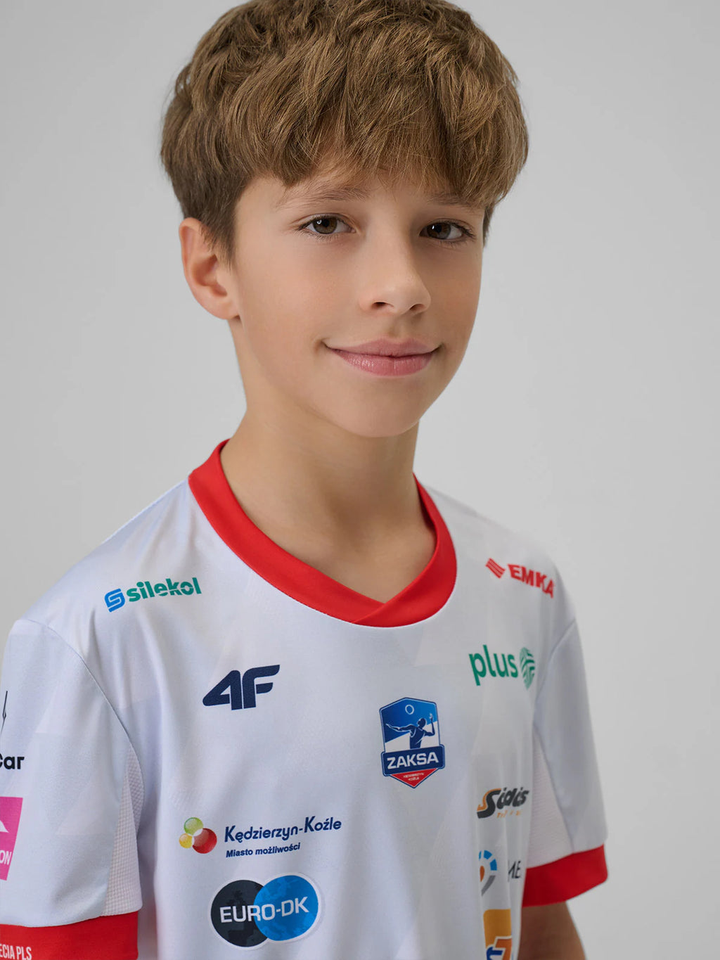 Koszulka meczowa replika domowa z sezonu 2025-26 dziecięca 4F x ZAKSA Kędzierzyn-Koźle