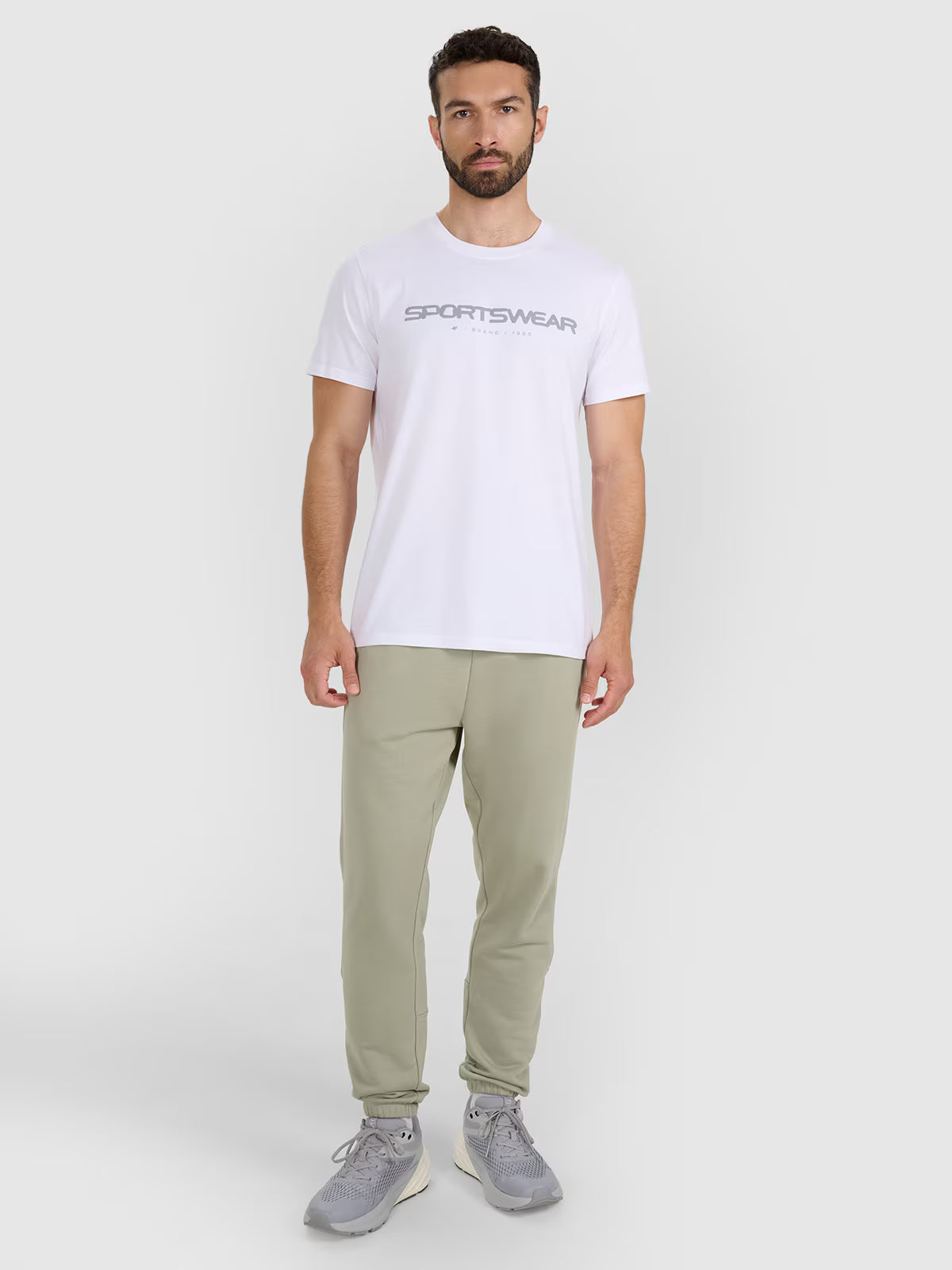 T-shirt regular z nadrukiem męski