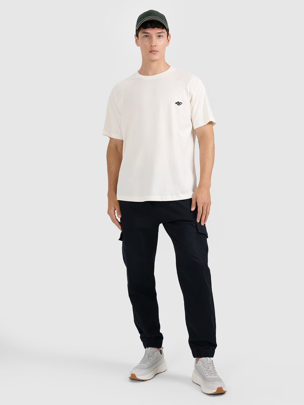 T-shirt oversize gładki męski