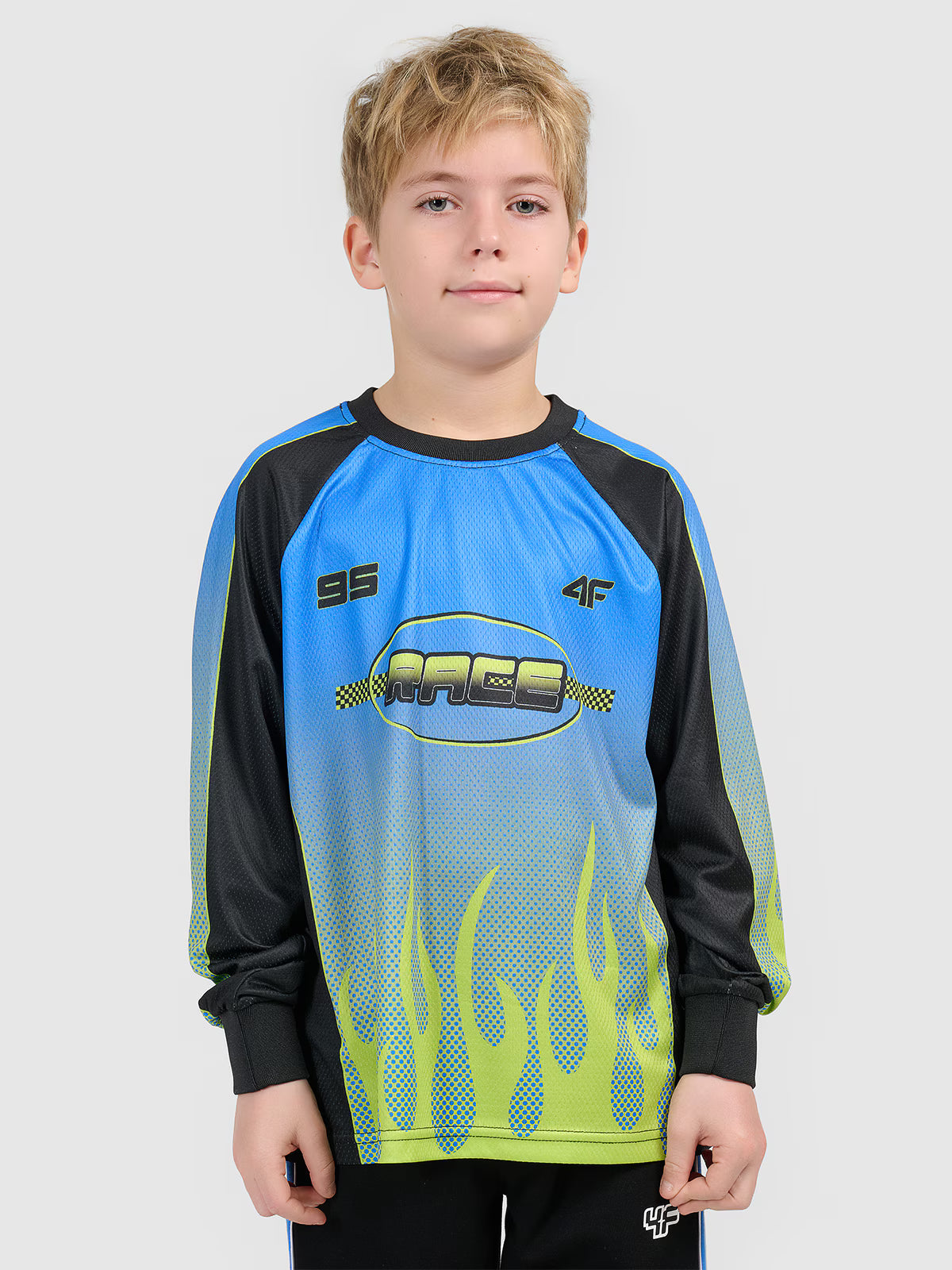 Longsleeve loose szybkoschnący chłopięcy