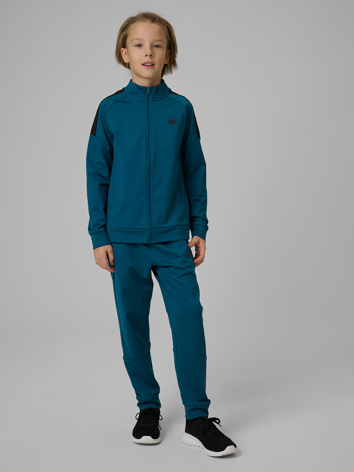 Bluza sportowa regular bez kaptura chłopięca