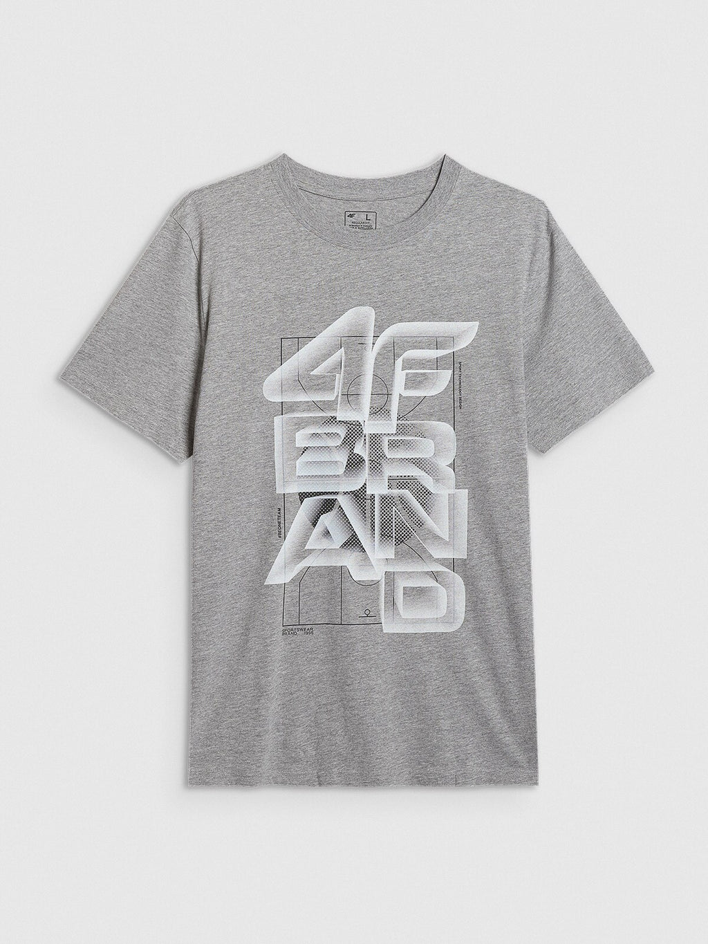 T-shirt regular z nadrukiem męski