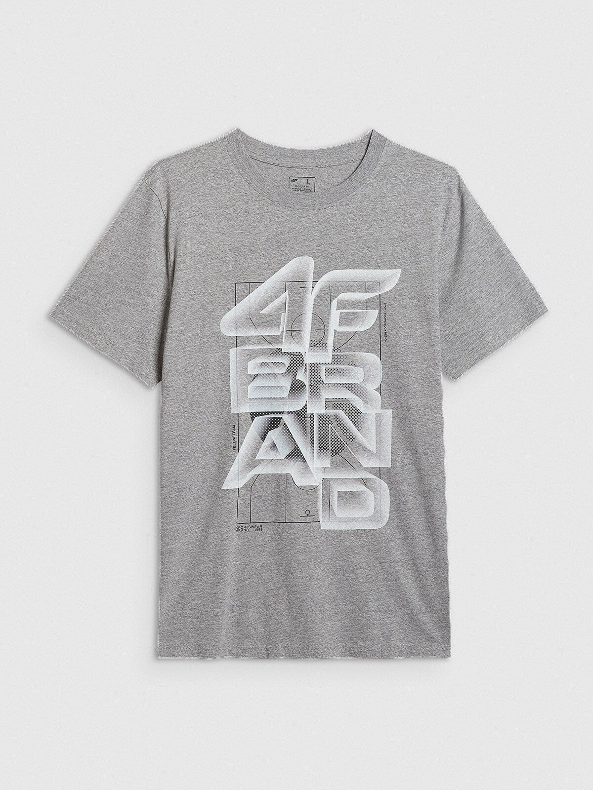 T-shirt regular z nadrukiem męski