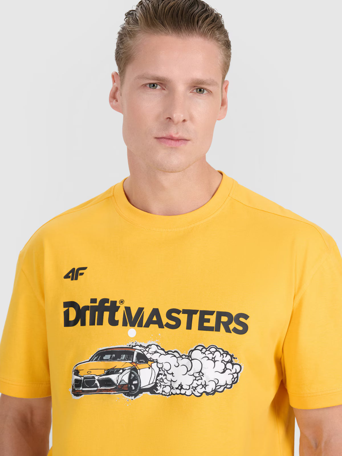 T-shirt regular z nadrukiem uniseks 4F x Drift Masters