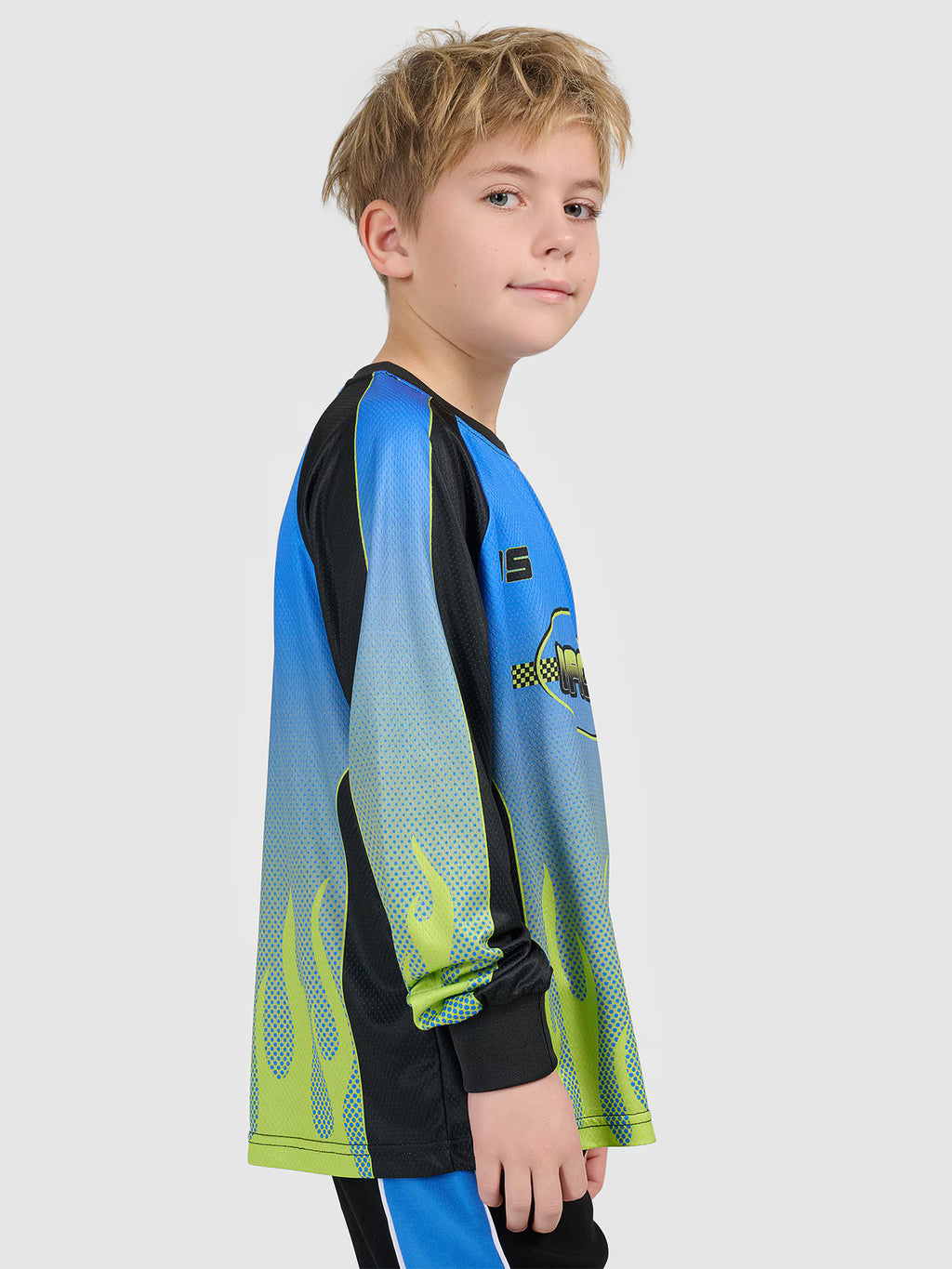 Longsleeve loose szybkoschnący chłopięcy