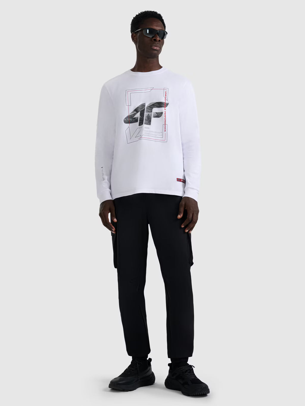Longsleeve regular z nadrukiem męski