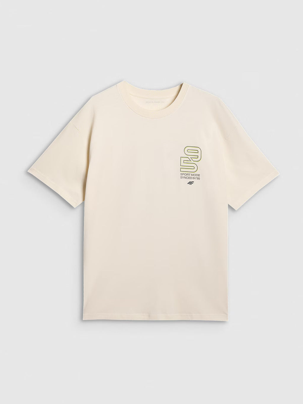 T-shirt oversize z nadrukiem męski