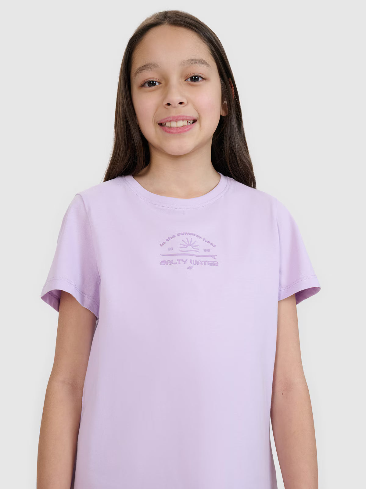 T-shirt regular z nadrukiem dziewczęcy
