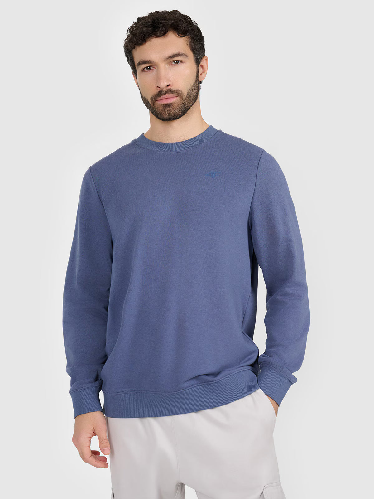 Bluza dresowa nierozpinana bez kaptura męska
