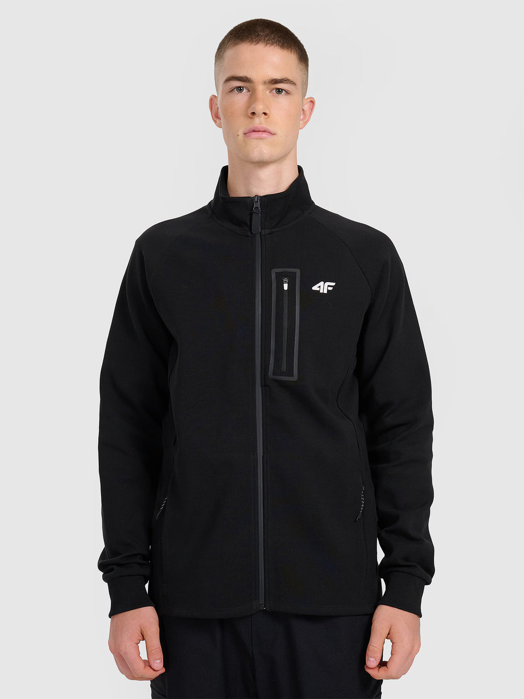 Bluza dresowa rozpinana bez kaptura męska