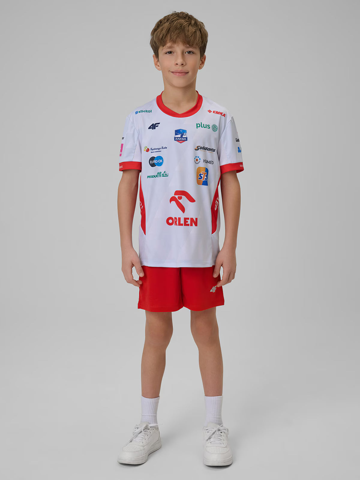 Koszulka meczowa replika domowa z sezonu 2025-26 dziecięca 4F x ZAKSA Kędzierzyn-Koźle