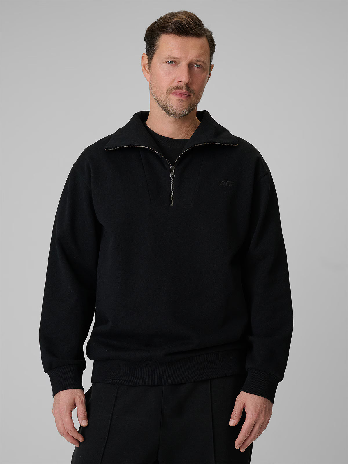 Bluza dresowa regular bez kaptura męska