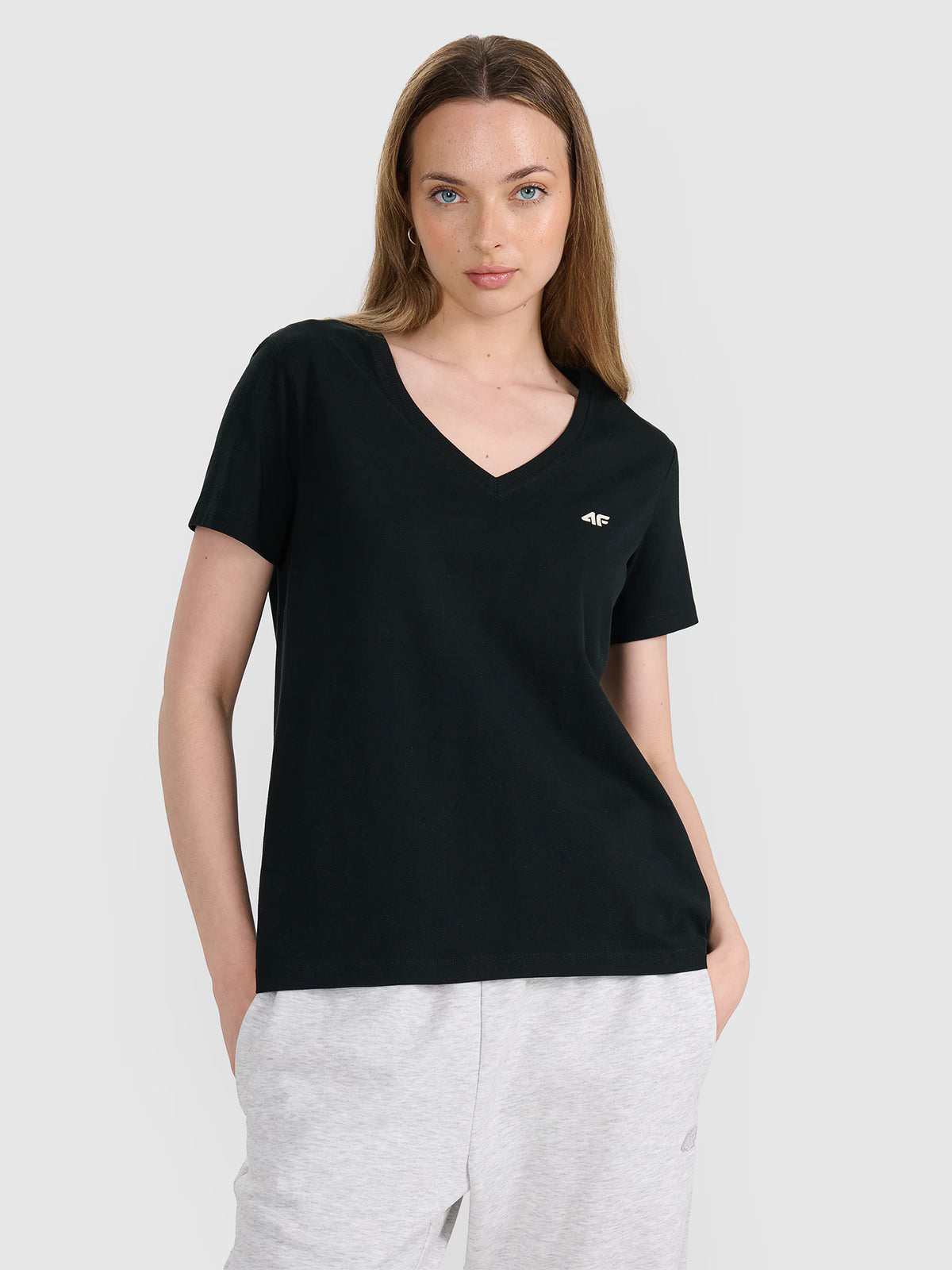 T-shirt oversize gładki damski