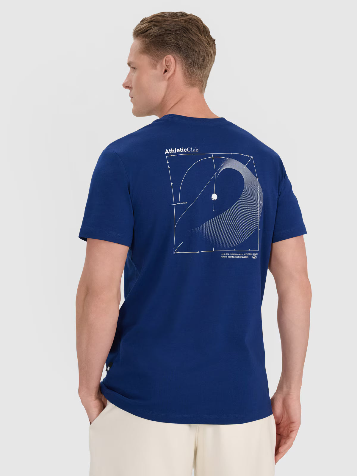 T-shirt regular z nadrukiem męski