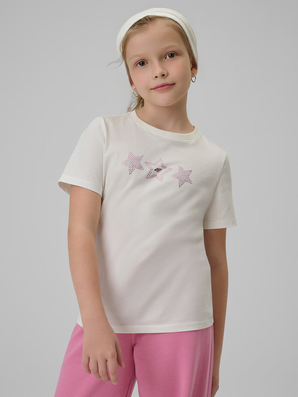 T-shirt regular z nadrukiem dziewczęcy