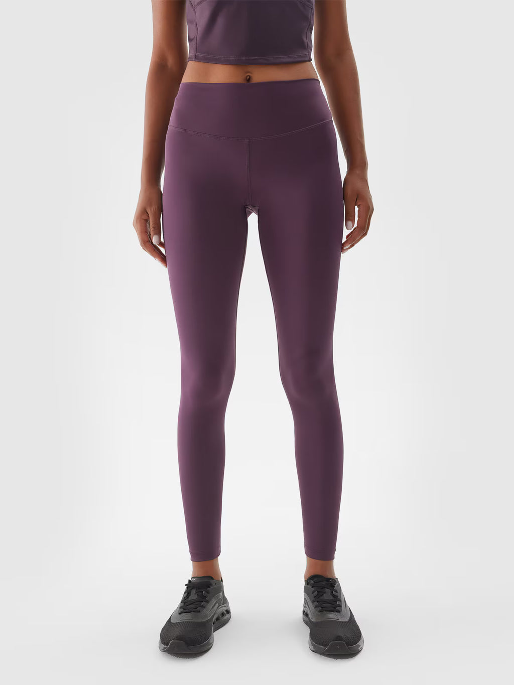 Legginsy treningowe ze średnim stanem damskie