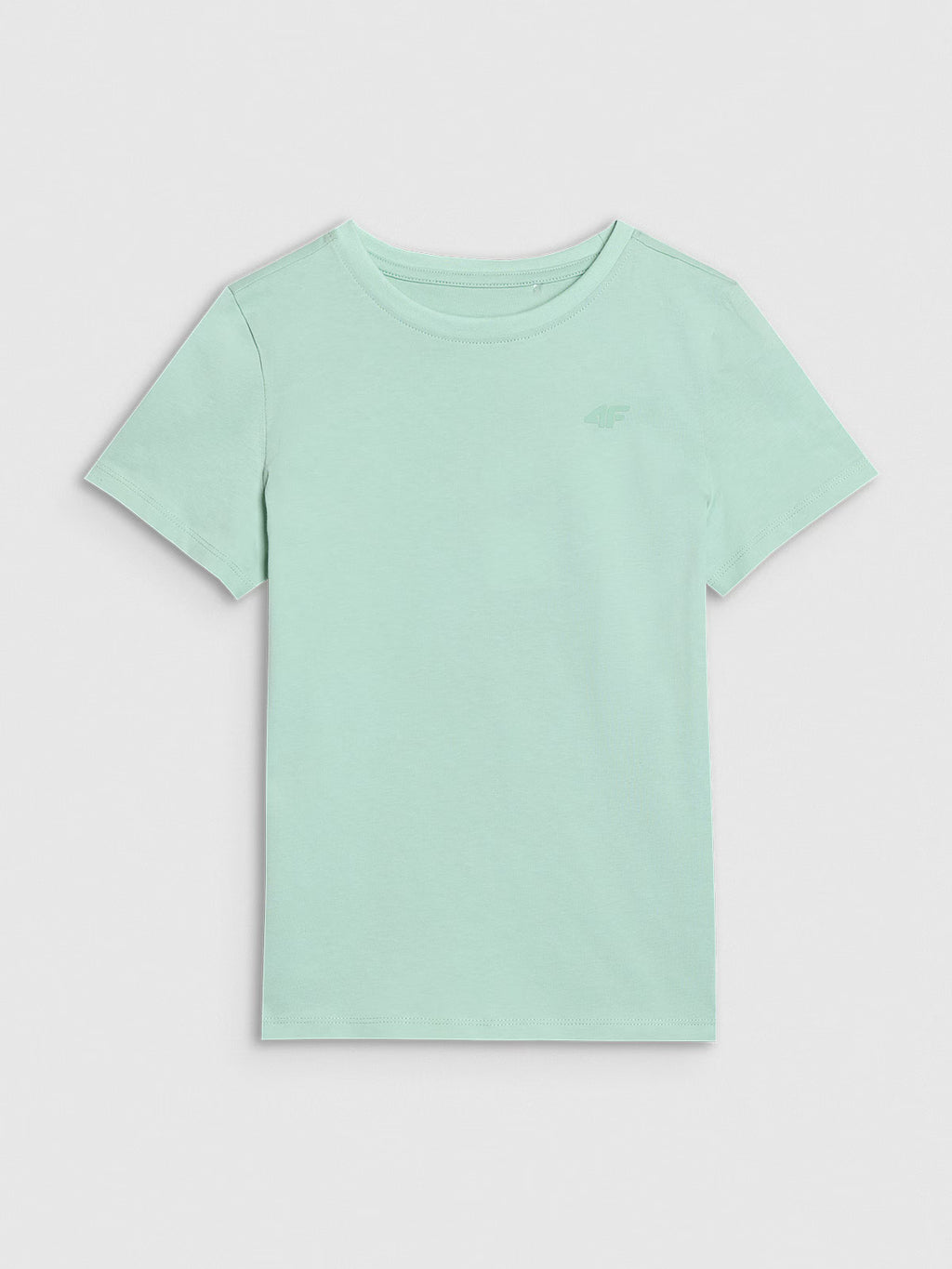 T-shirt regular gładki dziewczęcy
