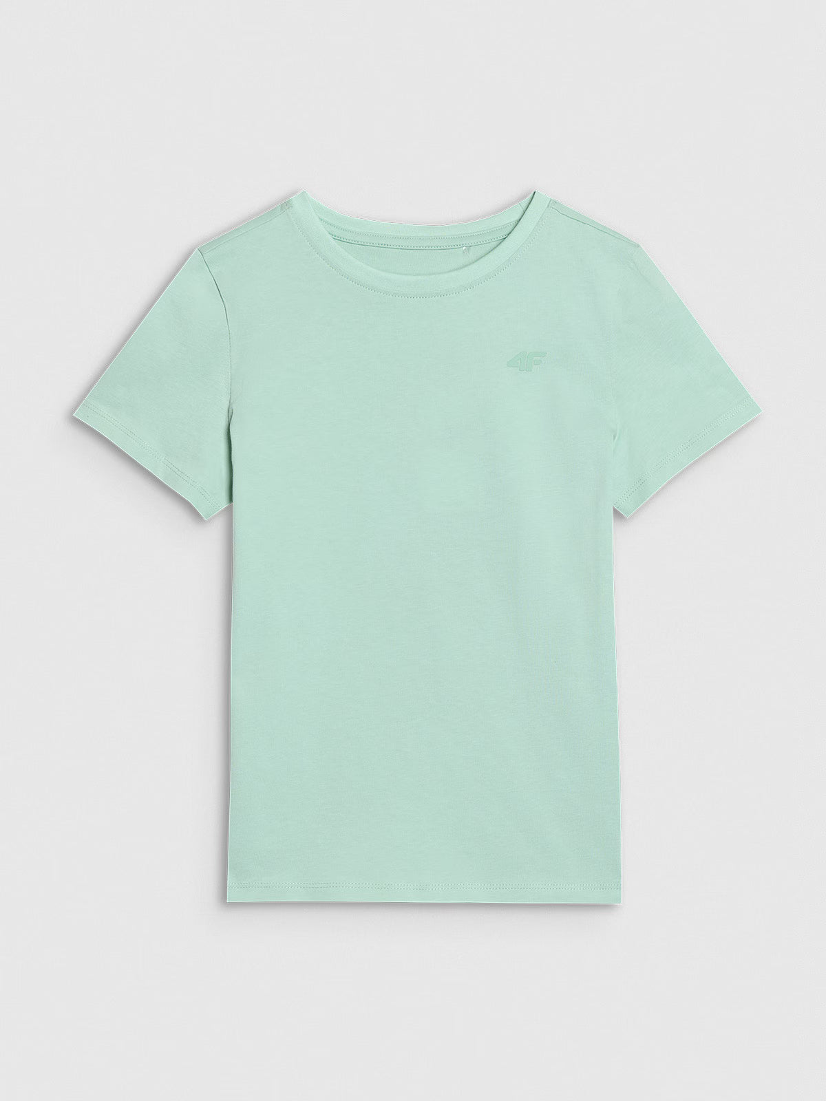 T-shirt regular gładki dziewczęcy
