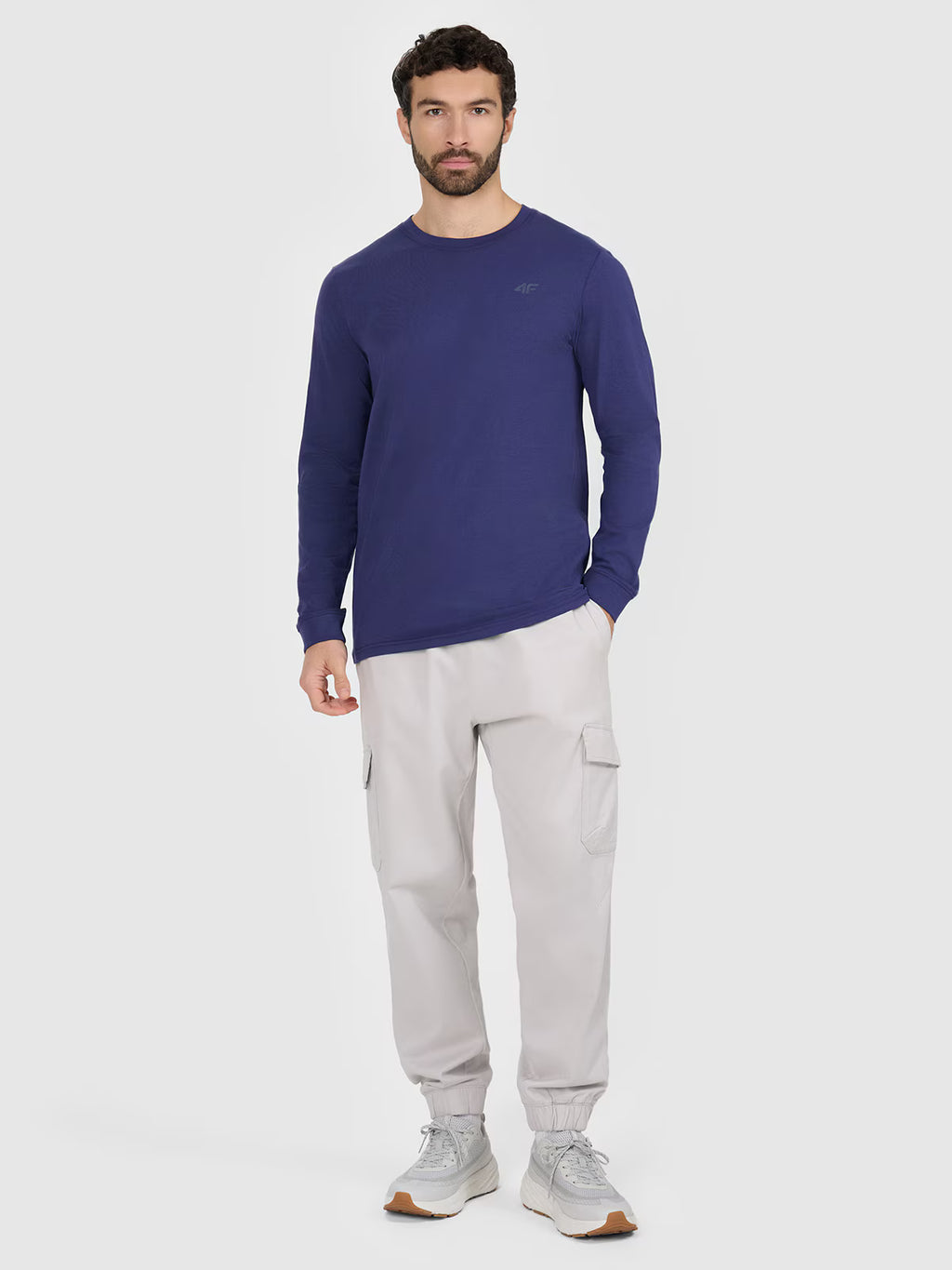 Longsleeve regular gładki męski