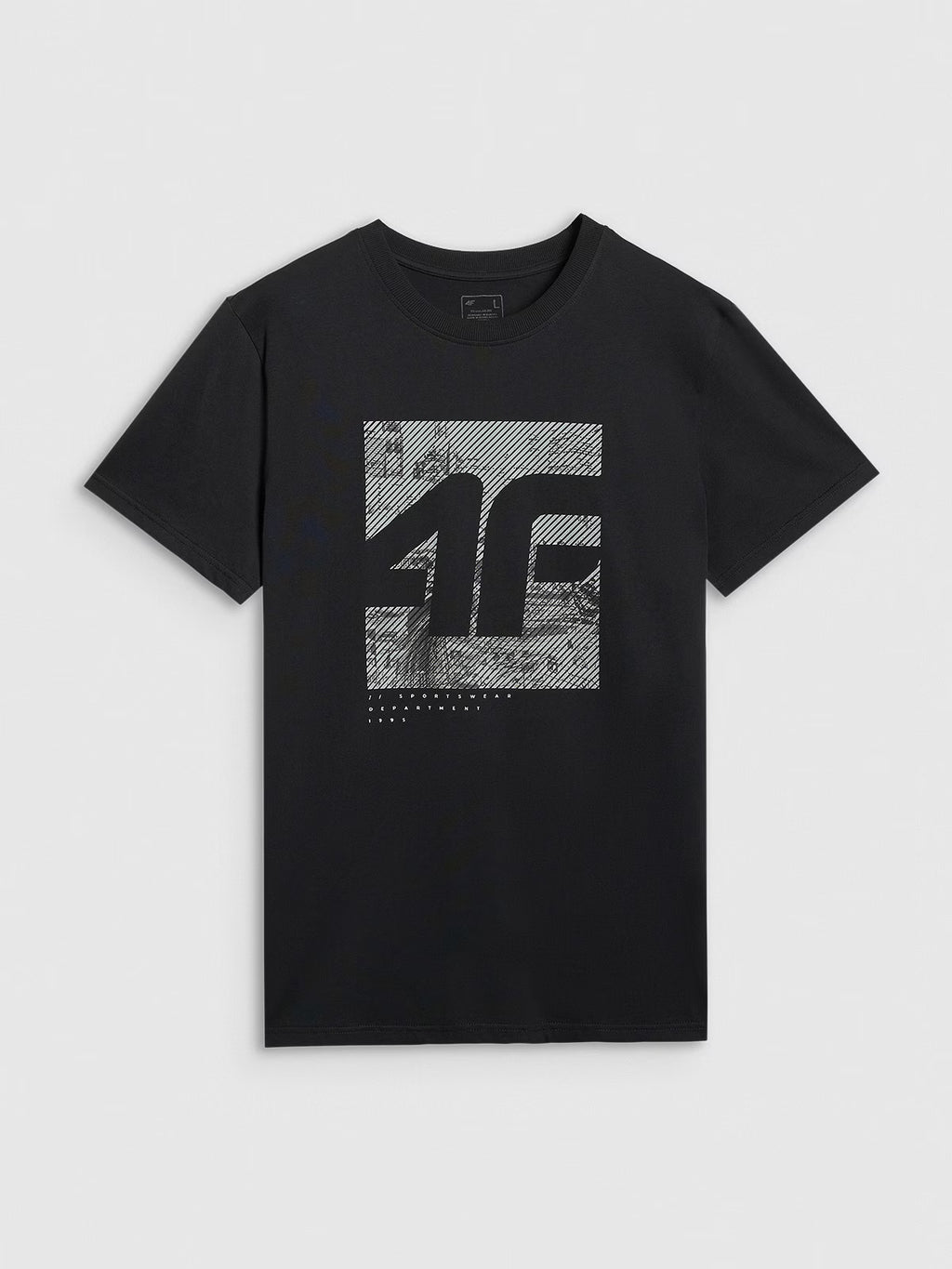 T-shirt regular z nadrukiem męski