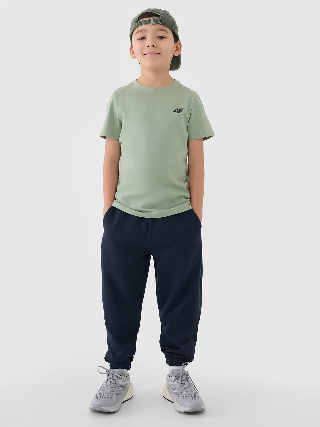 T-shirt regular gładki chłopięcy
