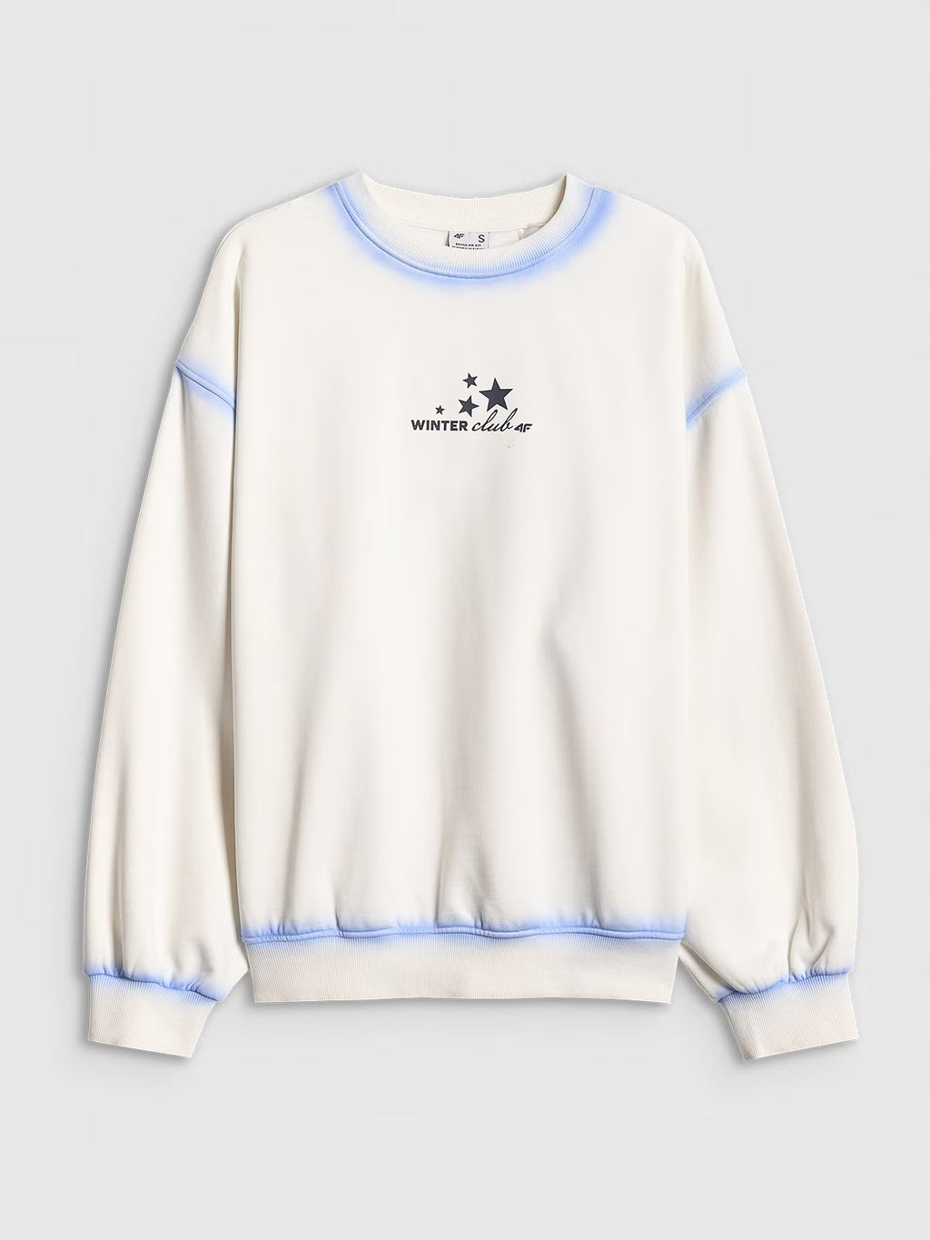 Bluza dresowa regular bez kaptura damska
