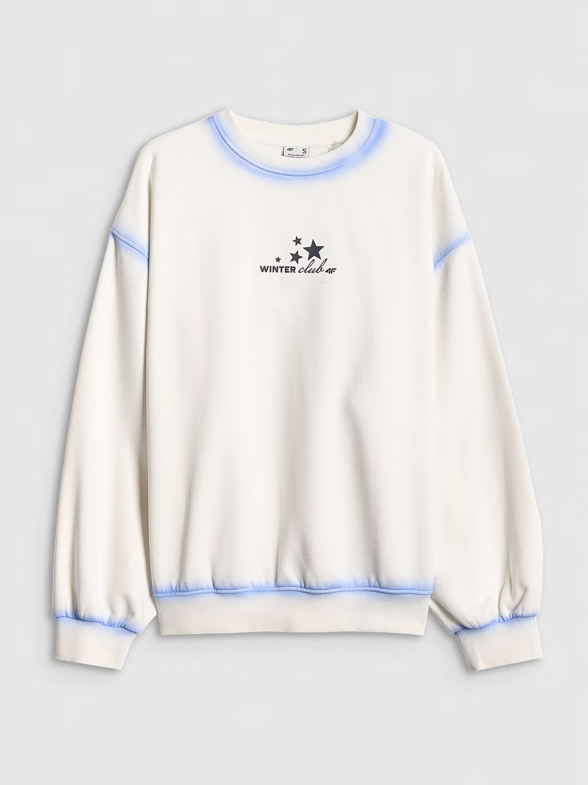 Bluza dresowa regular bez kaptura damska