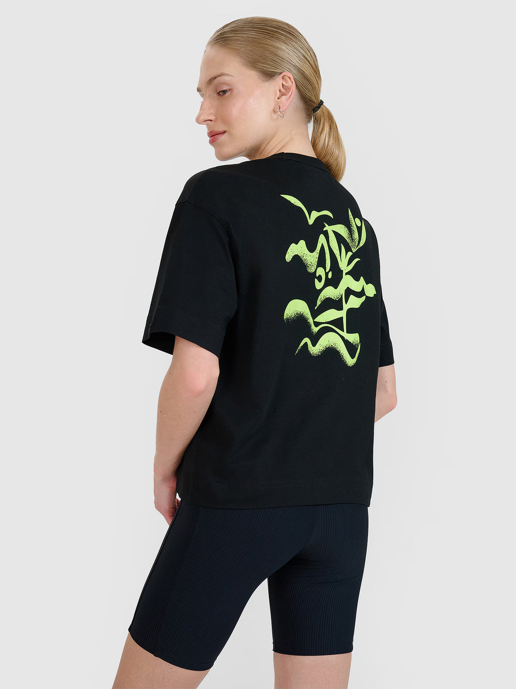 T-shirt regular z nadrukiem damski